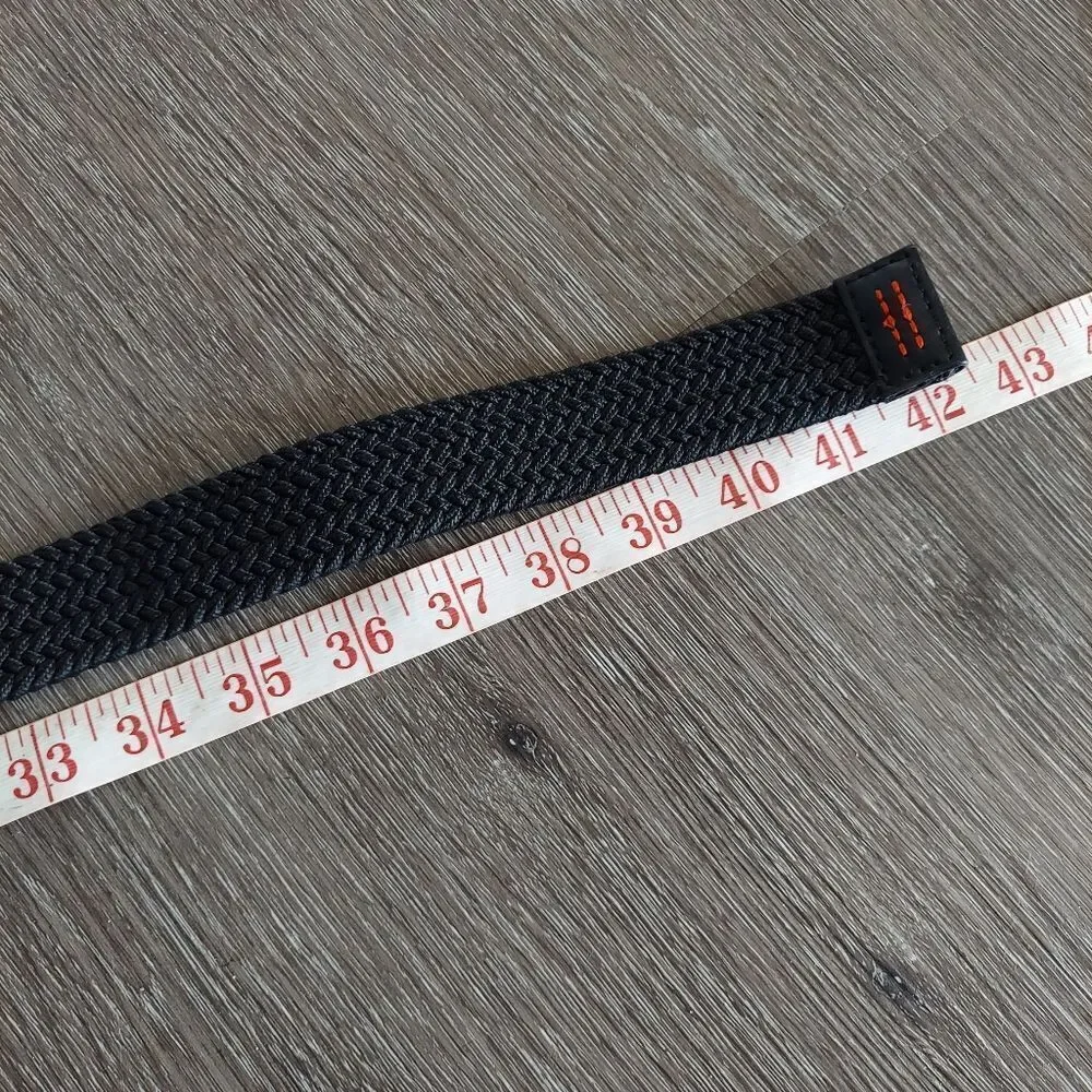 Aeropostale Black Braided Woven Stretch Belt 42.5